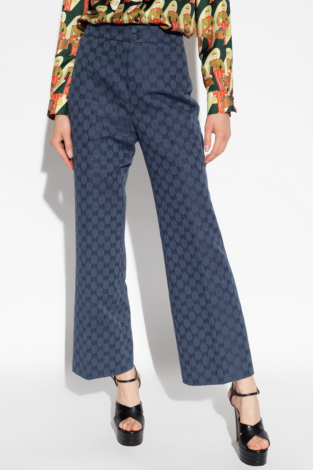 Gucci Monogrammed pleat-front trousers | Women's Clothing | Vitkac